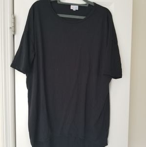 Closet Cleanout 5/$25 Lularoe Irma Tshirt BLACK XS